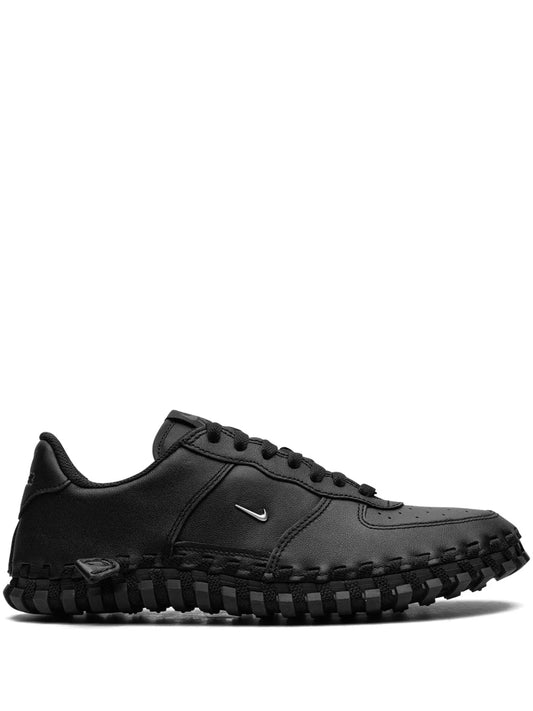 Black Nike J Force 1 Low Lx lace-up sneakers with Swoosh and rugged tread sole