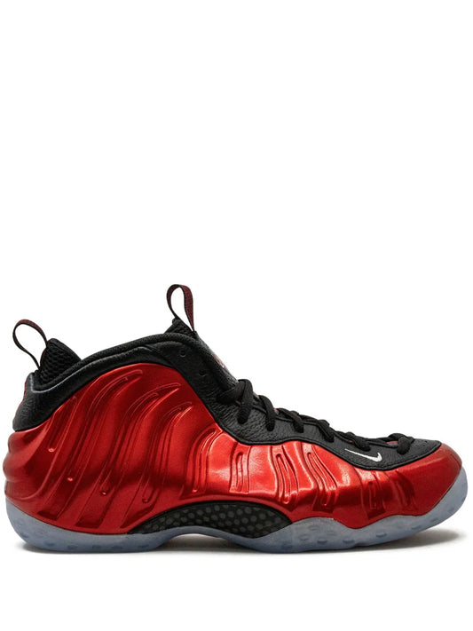 Nike Air Foamposite One high-top sneaker, red foam upper with black trim