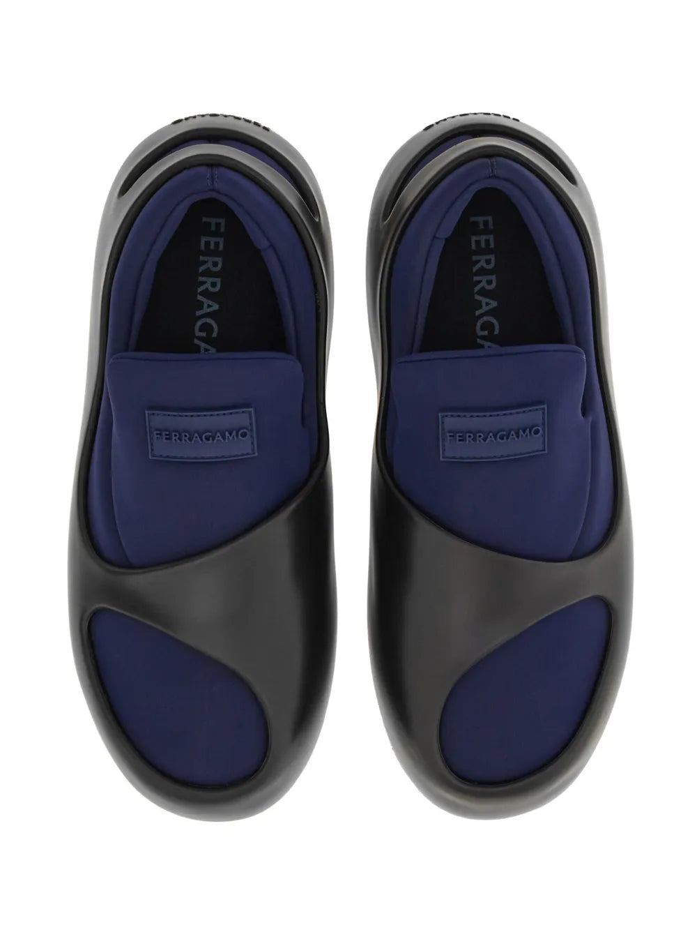 Ferragamo Hybrid Logo-Patch Slip-On