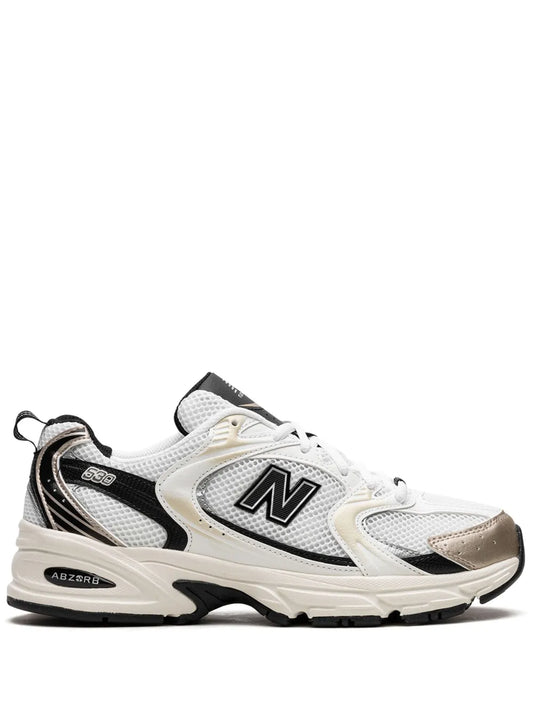 Low-top New Balance 530 sneakers in beige, white and black with N logo