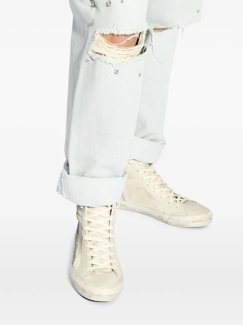Golden Goose Slide High-Top Suede