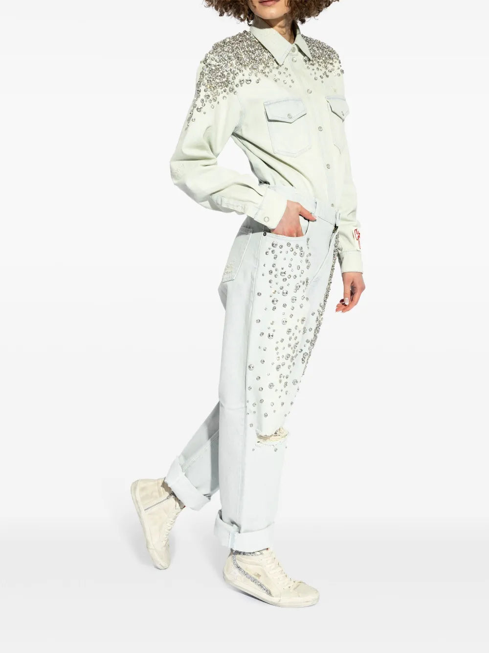 Golden Goose Slide High-Top Suede