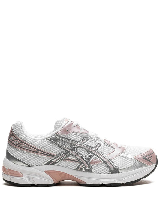 ASICS Gel-1130 running shoes in white with silver and pink accents
