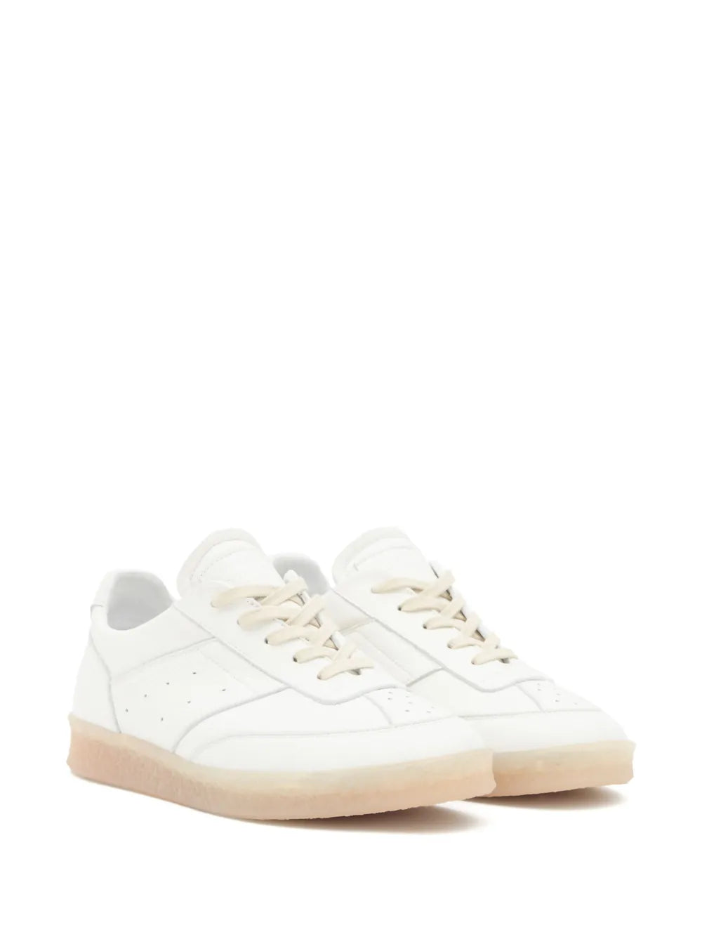 MM6 Maison Margiela Stitch-Logo Leather