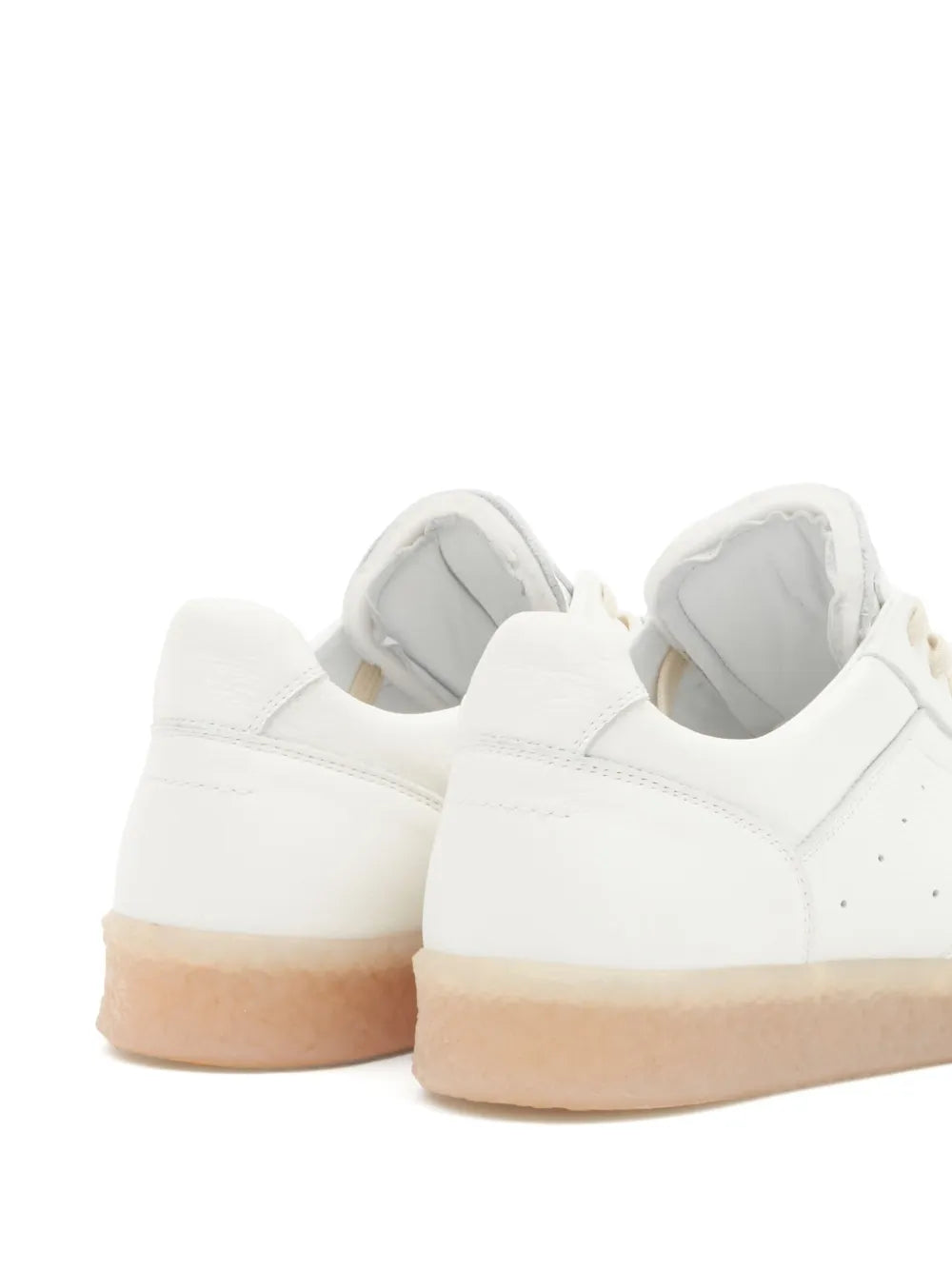 MM6 Maison Margiela Stitch-Logo Leather