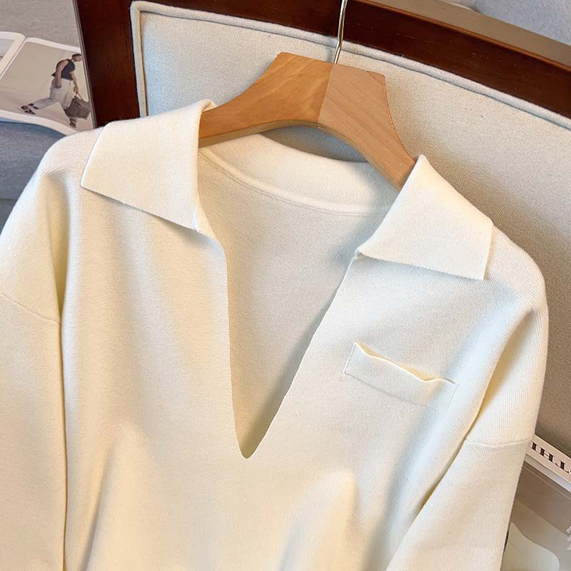 Profile Loose Casual Sweater Women's Clothing
