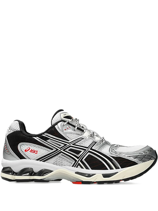ASICS Gel-Nimbus 10.1 running shoe, white with black accents, silver overlays
