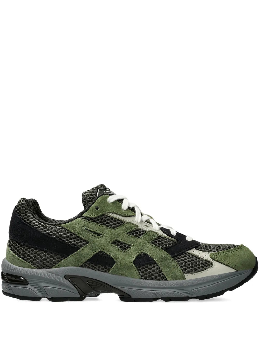 ASICS Gel-1130 running shoes, green and black with white laces