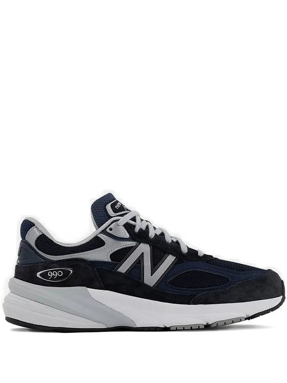 New Balance 990V6 running sneaker in dark navy with gray and white sole