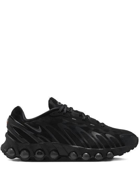 Nike Air Max Dn8 black lace-up sneakers with visible Air bubble sole