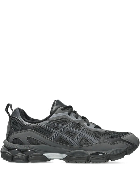 ASICS Gel-Nyc RGD black running shoes, lace-up mesh with chunky molded sole