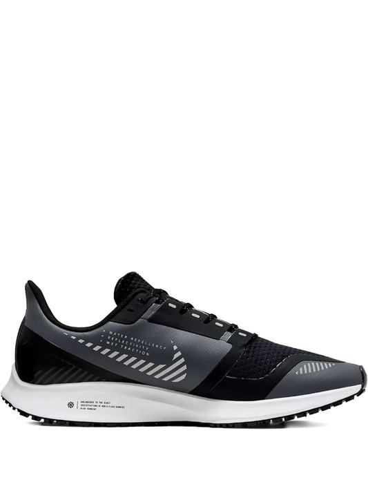 Nike Air Zoom Pegasus 36 black running shoe with knit upper