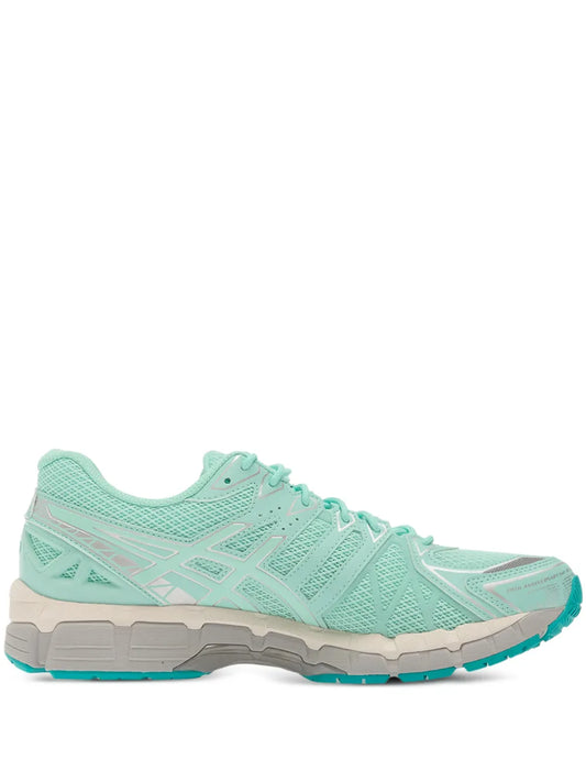 ASICS Gel-Kayano 20 mesh running shoes in mint turquoise, lace-up with cushioned sole
