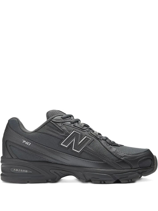 New Balance 740 grey running sneaker with N logo and ABZORB cushioning on midsole