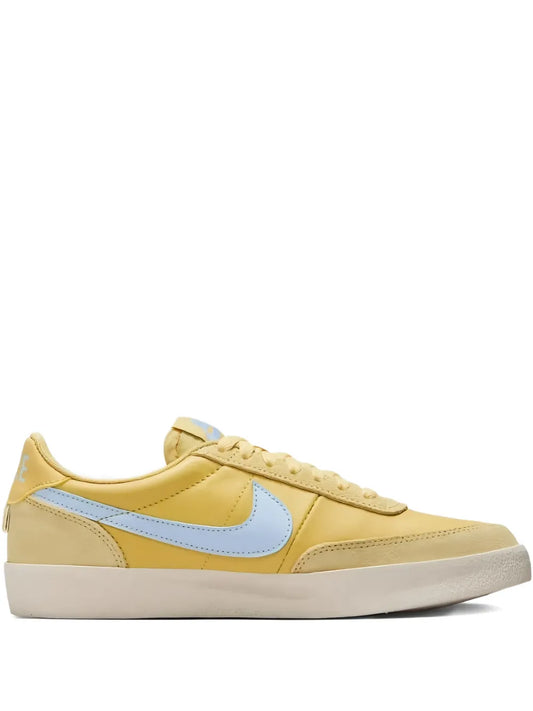 Nike Killshot 2 yellow leather low-top sneakers with light blue swoosh