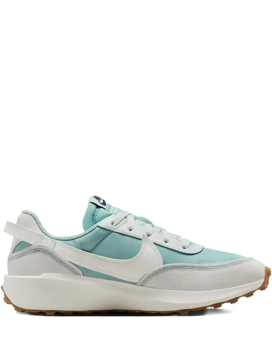 Nike Waffle Debut sneaker in mint and light gray, lace-up