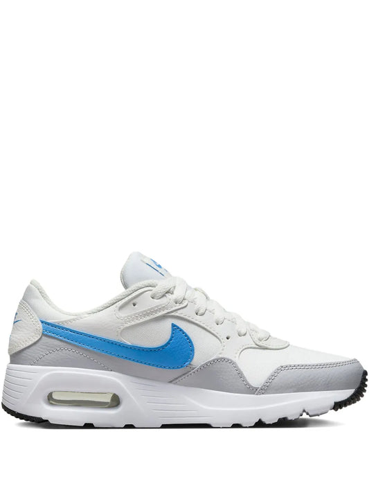 Nike Air Max Sc lace-up sneakers with blue swoosh, grey and white panels