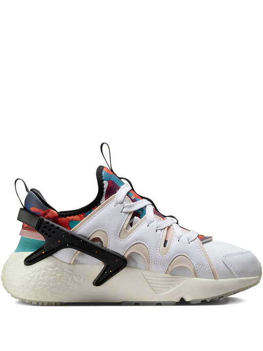 Nike Air Huarache Craft lace-up sneakers in white with black and multicolor accents