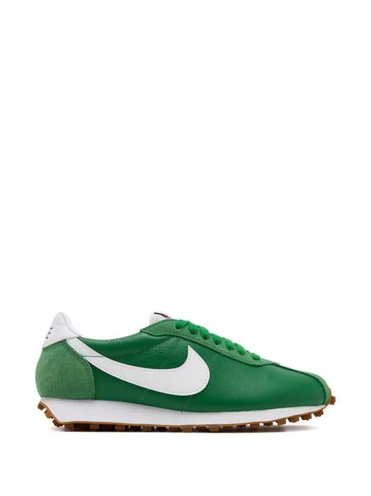 Nike LD-1000 sneakers in green and white, lace-up style with brown outsole