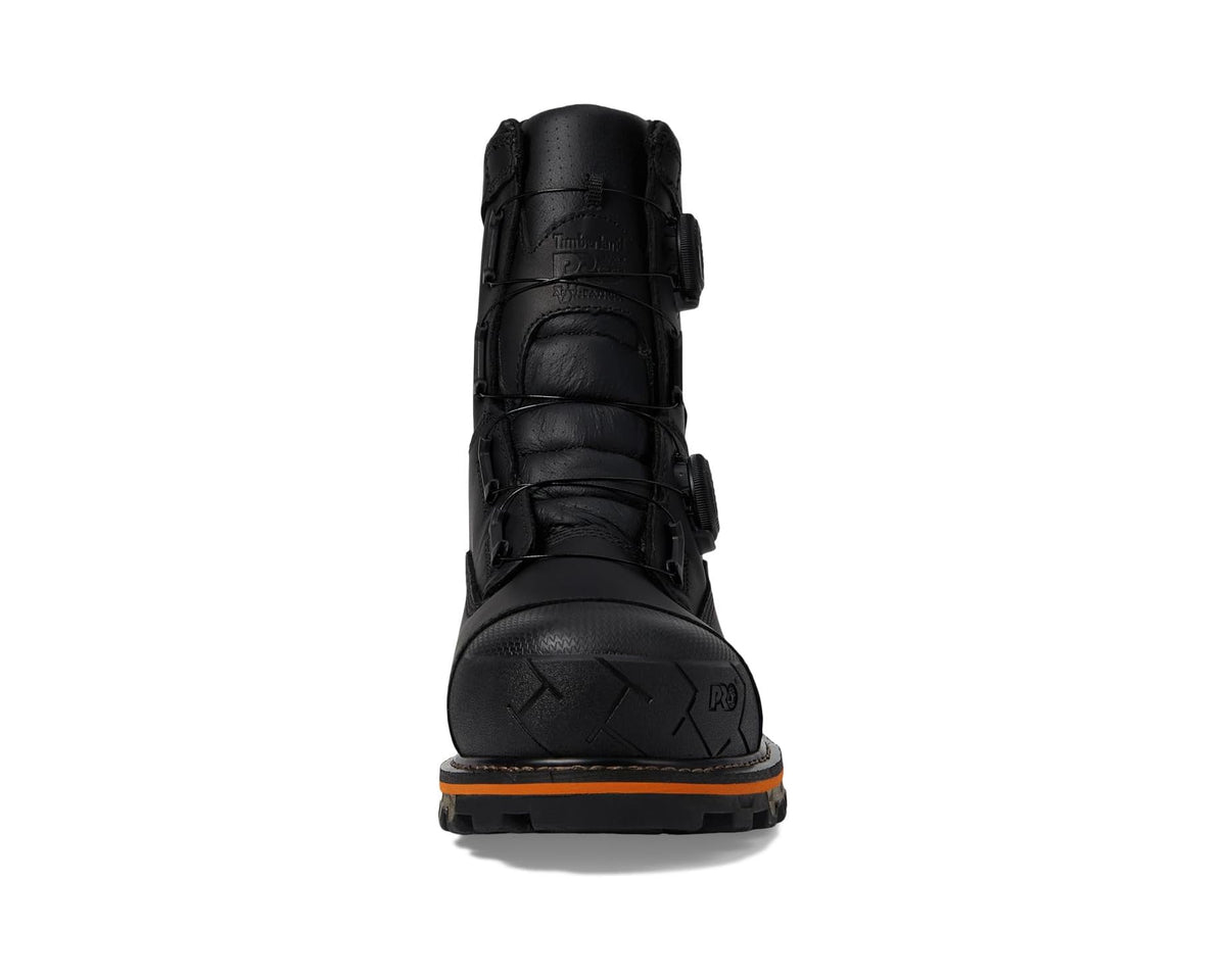 Men's Timberland PRO Boondock BOA 8 Inch Composite Safety Toe Waterproof Puncture Resistant Black