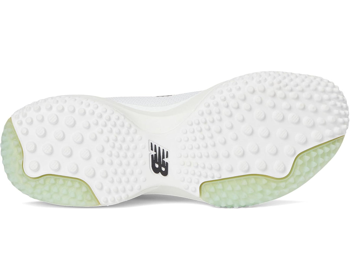 Men's New Balance FreezeLX V5 Turf Low Lacrosse Cleats White/Black/Silver Metallic