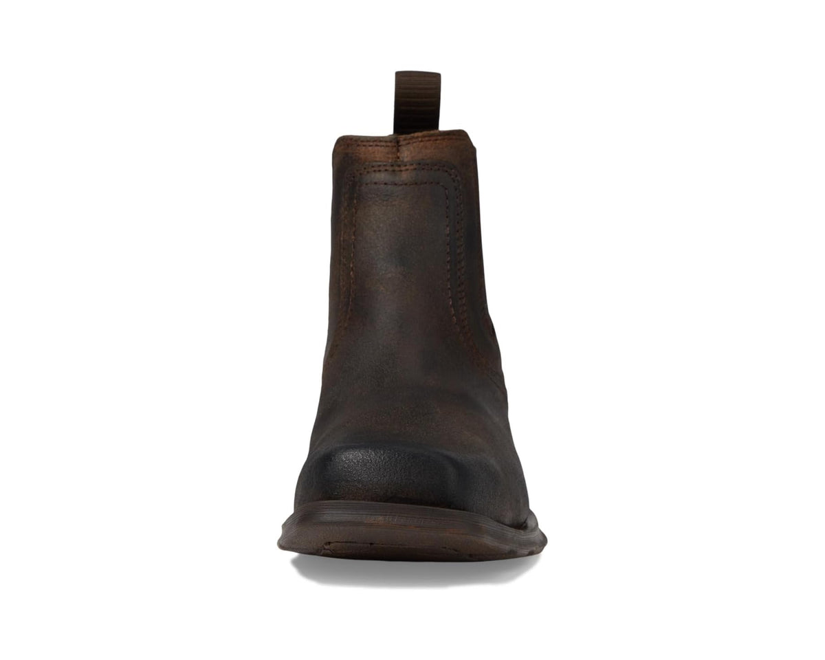 Ariat men's dark brown Chelsea boot with pull tab and rounded toe