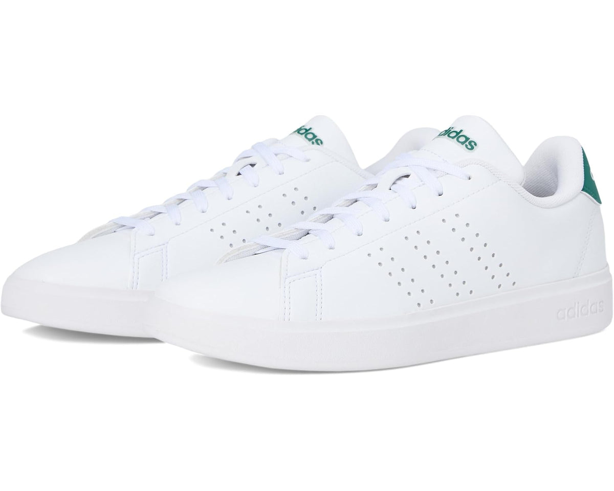 Men's adidas Advantage 2.0 White/Black/Collegiate Green