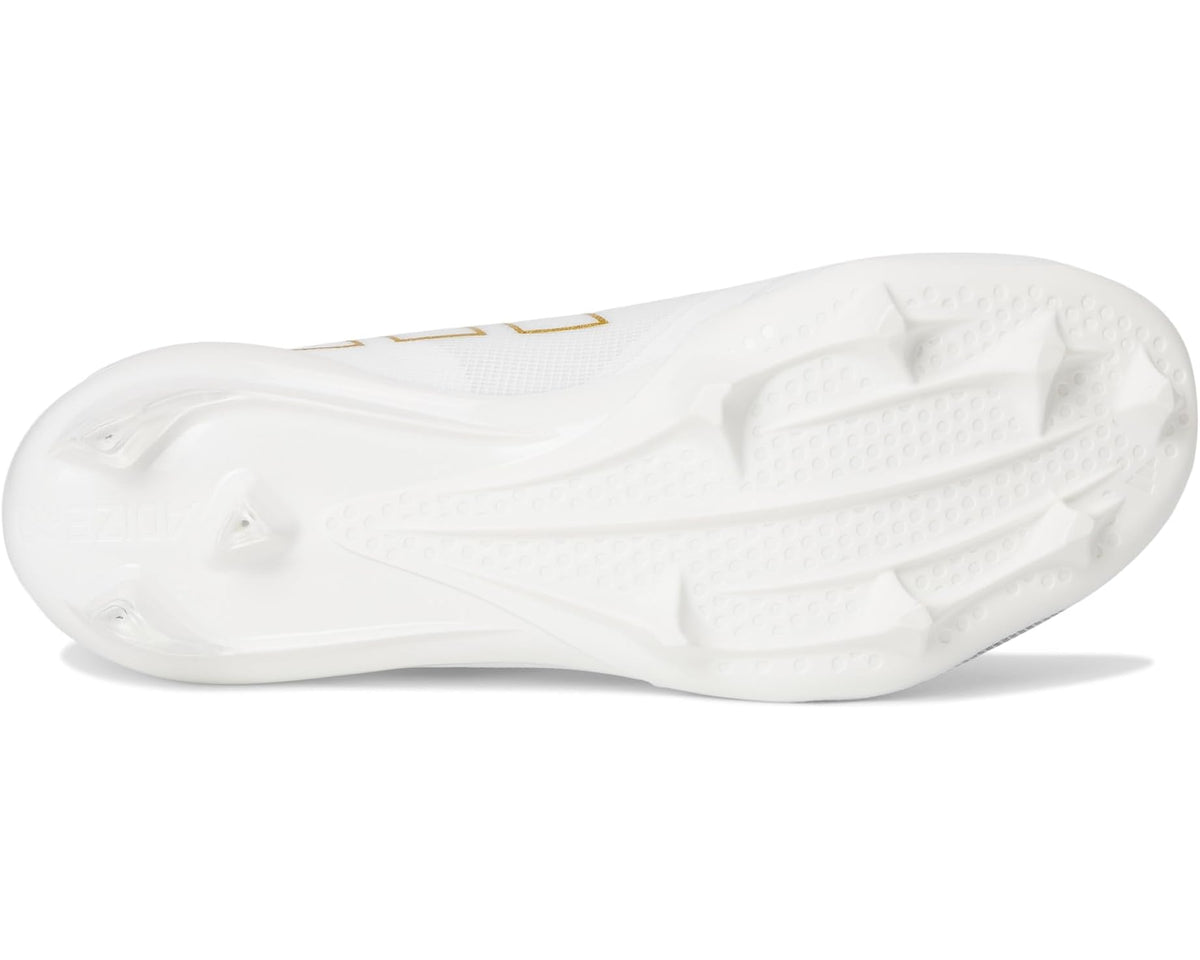 Men's adidas Adizero Electric Football Cleats White/Gold Metallic/White