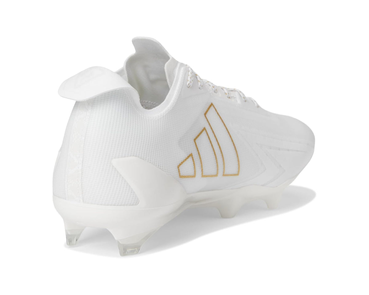 Men's adidas Adizero Electric Football Cleats White/Gold Metallic/White