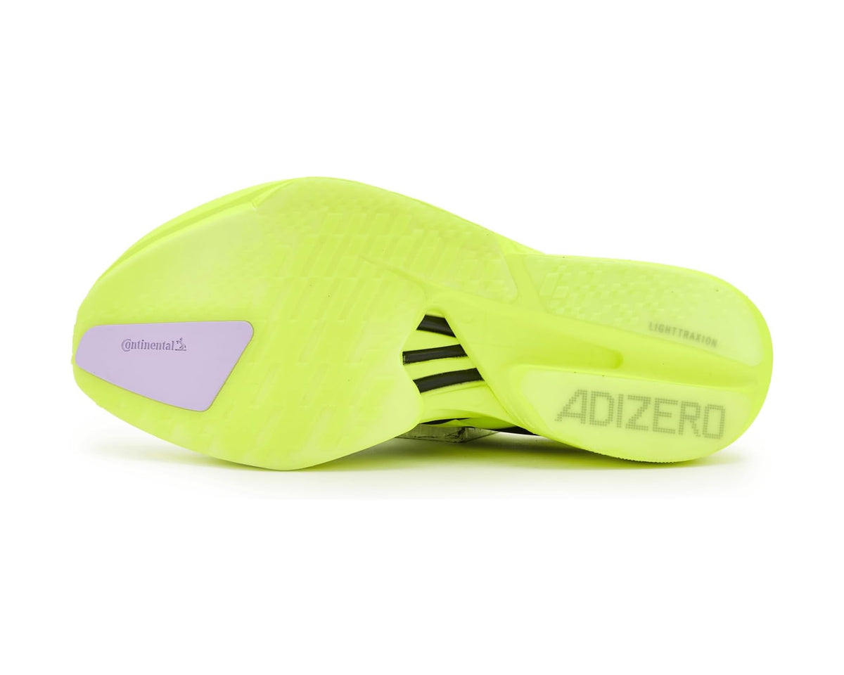 Men's adidas Adizero Adios Pro 4 Running Shoes Solar Yellow/Aurora Plum/Powder Plum