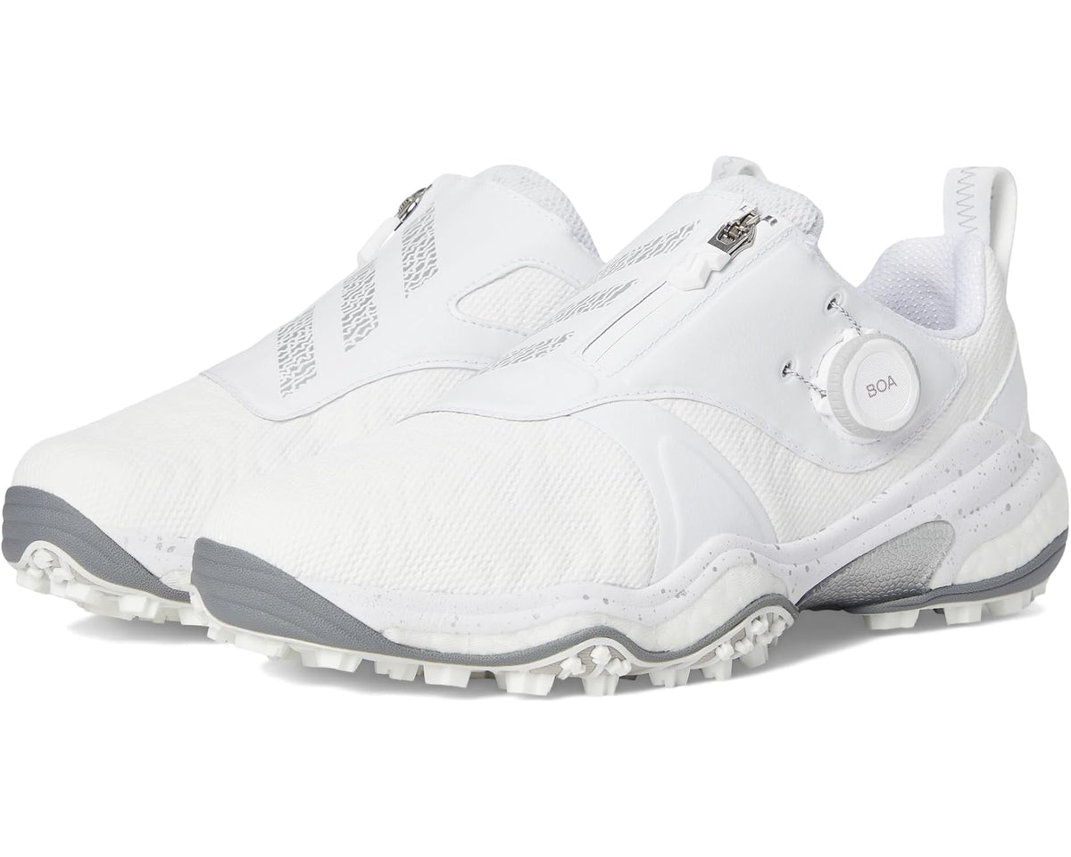 Men's adidas Golf Codechaos BOA 25 Golf Shoes Footwear White/Iron Metallic/Grey Four