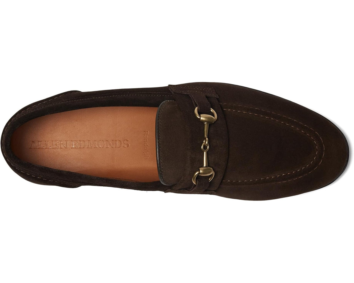 Men's Allen Edmonds Randolphbit Penny Loafers Chocolate Suede
