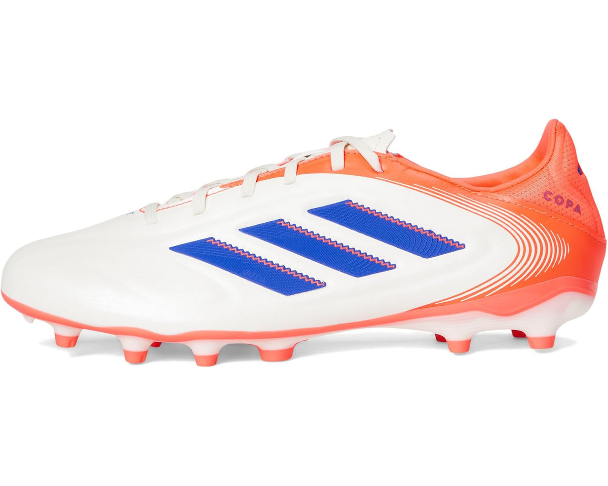 Unisex adidas Copa League Pure 3 Firm/Multi Ground Soccer Cleats Off White/Lucid Blue/Signal Coral