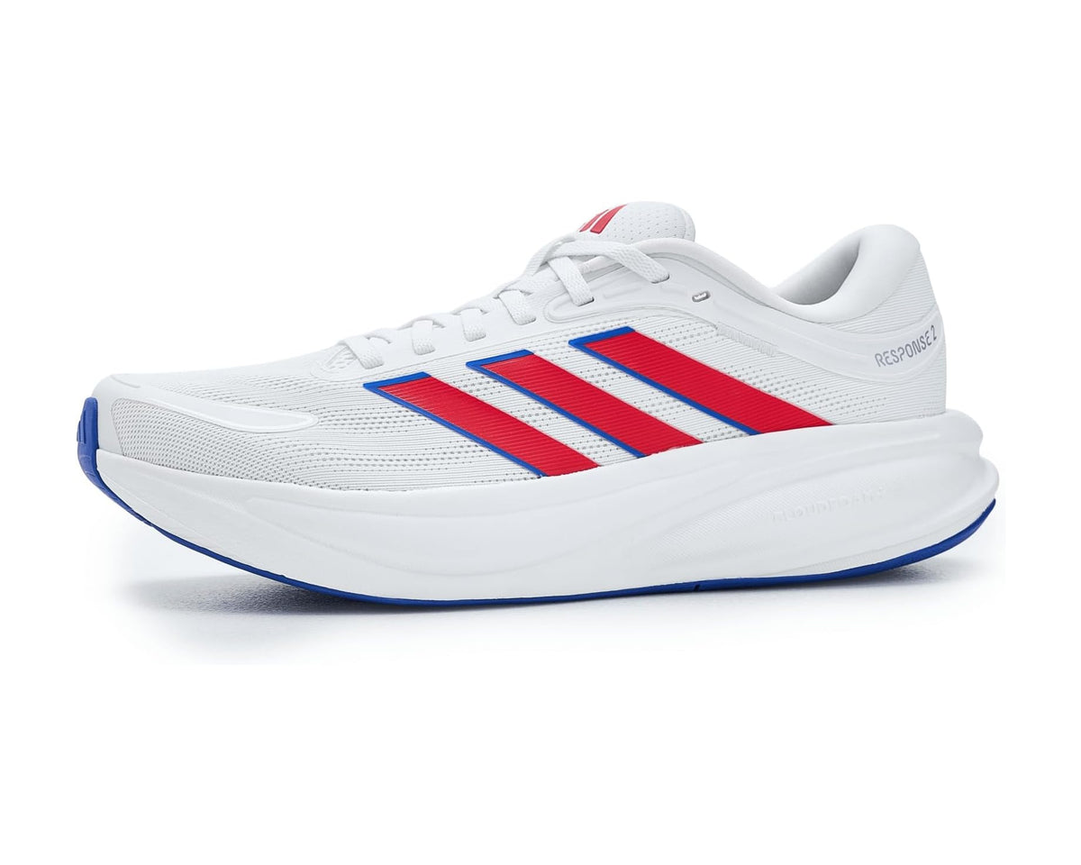 Men's adidas Response 2 Running Shoes White/Pure Ruby/Black