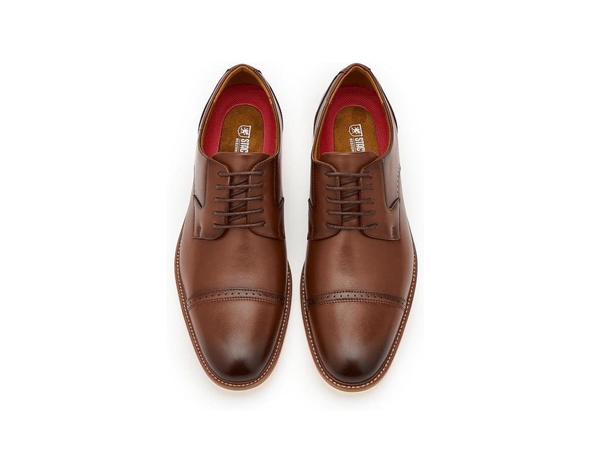 Men's Stacy Adams Vogel Cap Toe Oxford Cognac