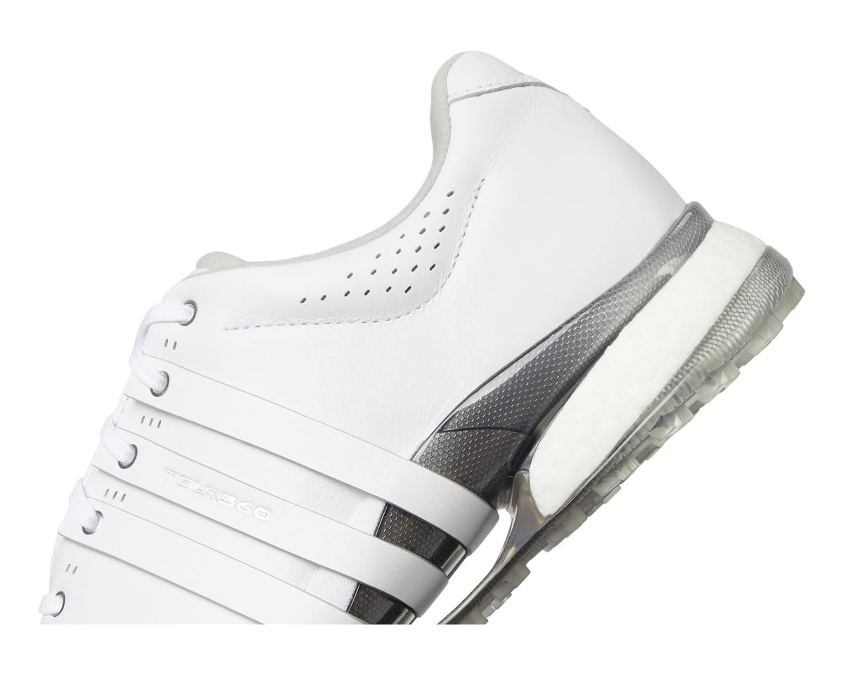 Men's adidas Golf Tour360 25 Spikeless Golf Shoes Footwear White/Footwear White/Silver Metallic