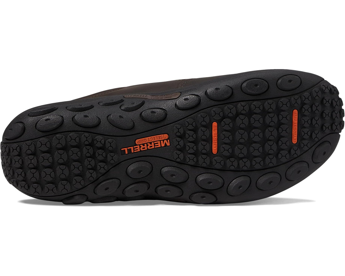 Men's Merrell Work Jungle Moc Leather Slip Resistant Espresso