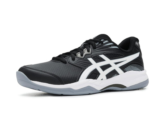 Black and white ASICS Gel-Renma 2 men's running shoe with lace-up front and side logo