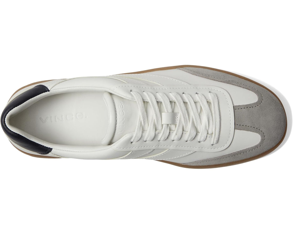 Men's Vince Oasis-M Lace-Up Retro Sneakers Chalk White Leather