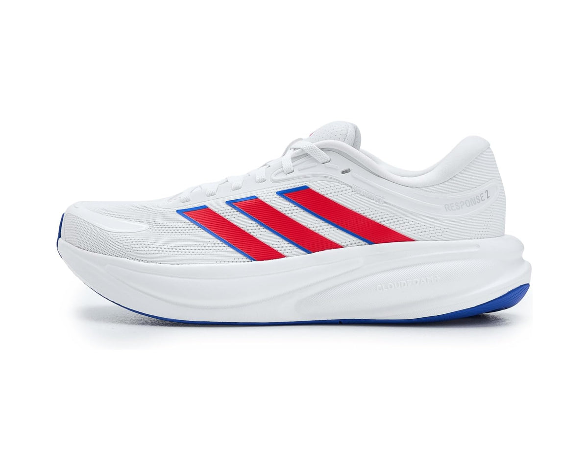 Men's adidas Response 2 Running Shoes White/Pure Ruby/Black