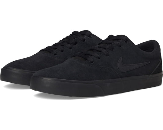 Men's Nike suede sneakers, black lace-up with rubber outsole and Swoosh