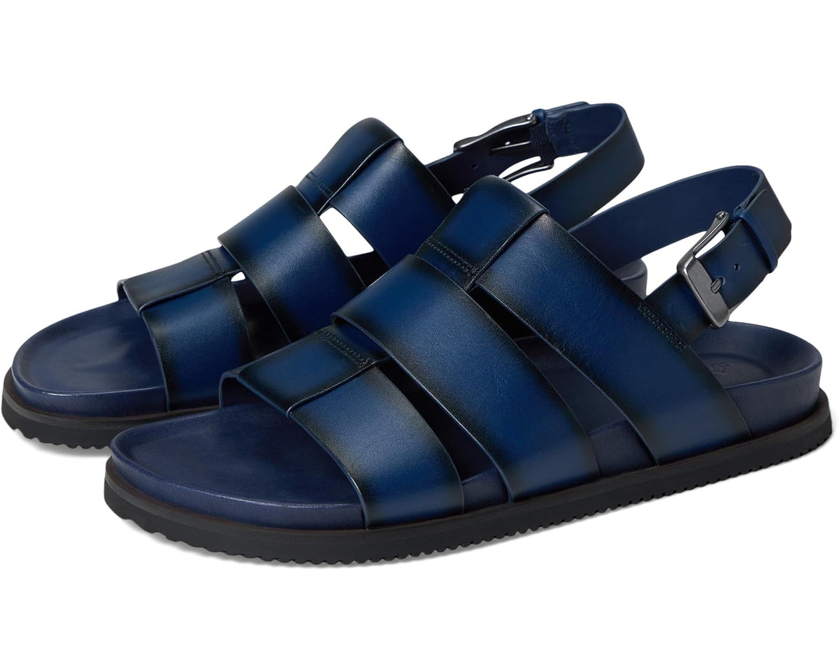 Men's Allen Edmonds Damien Fisherman Sandals Navy Leather