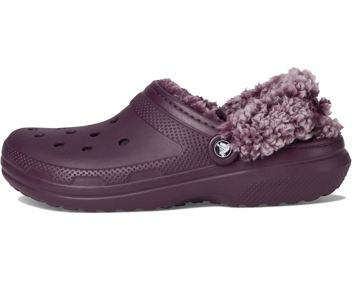 Unisex Crocs Classic Fleece Lined Clogs Plush Plum