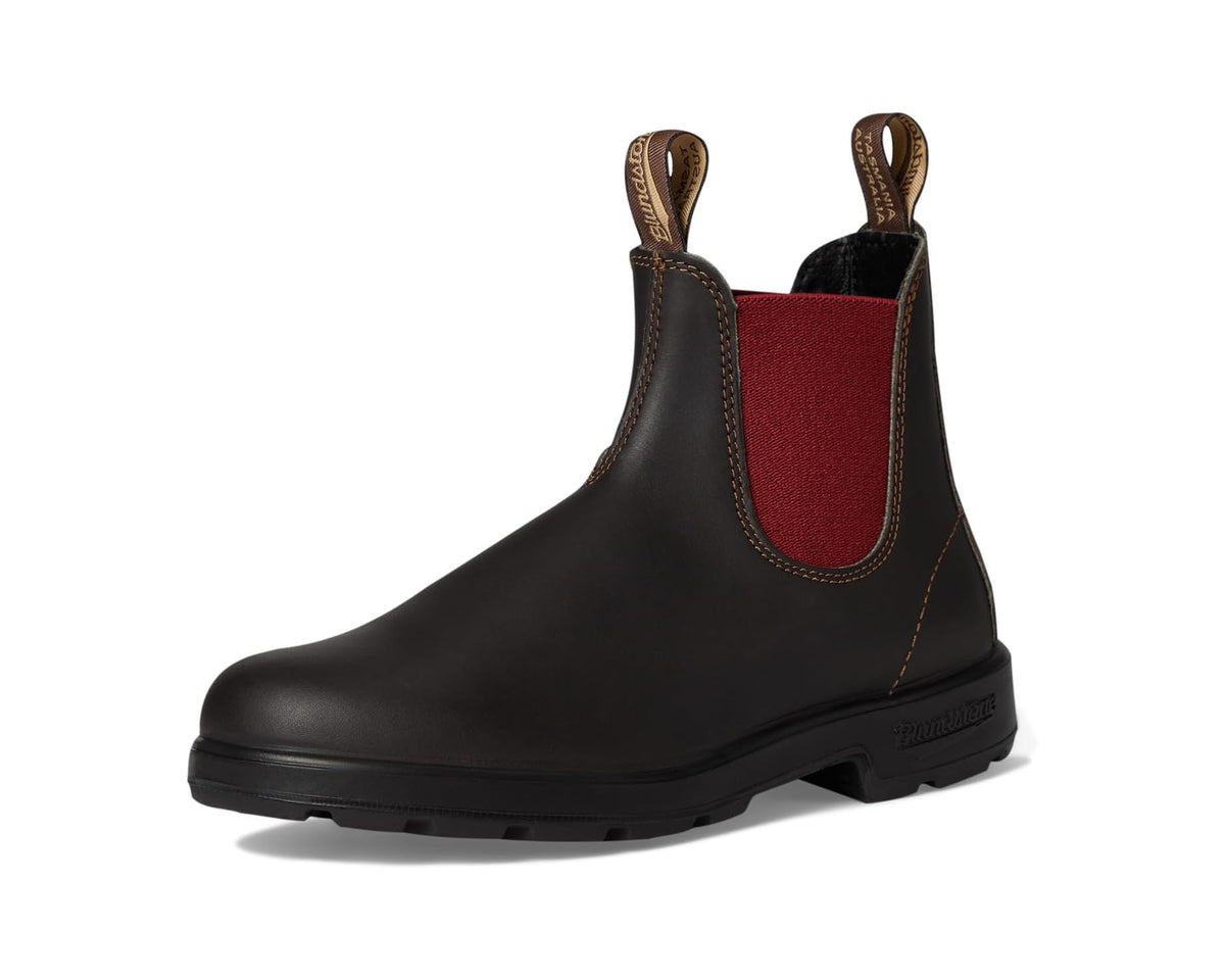 Unisex Blundstone Original 500 Chelsea Boots Stout Brown/Crimson