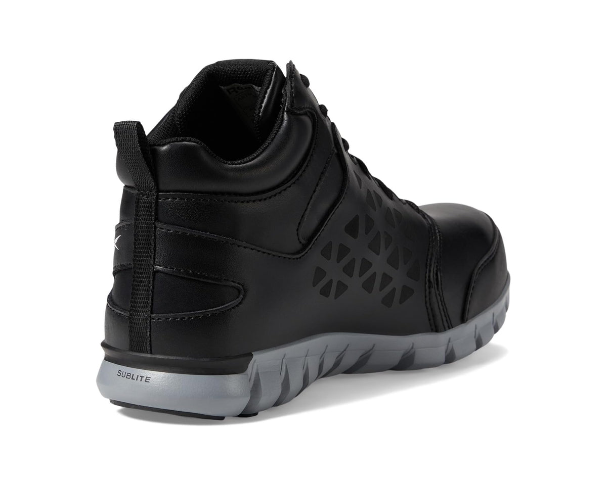 Men's Reebok Work Sublite Cushion Work Mid Comp Toe EH Black/Grey