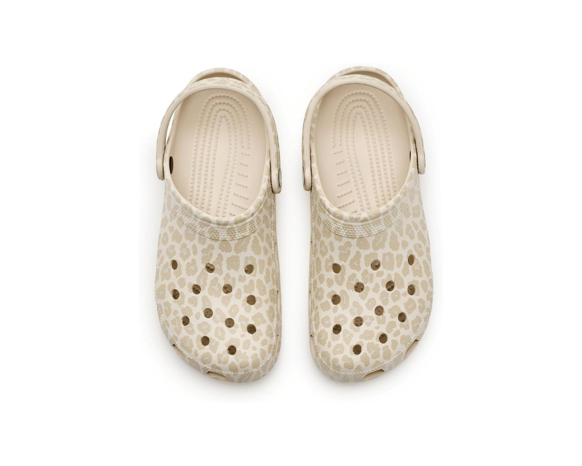 Unisex Crocs Classic Clog - Seasonal Graphic Almond Tint/Leopard