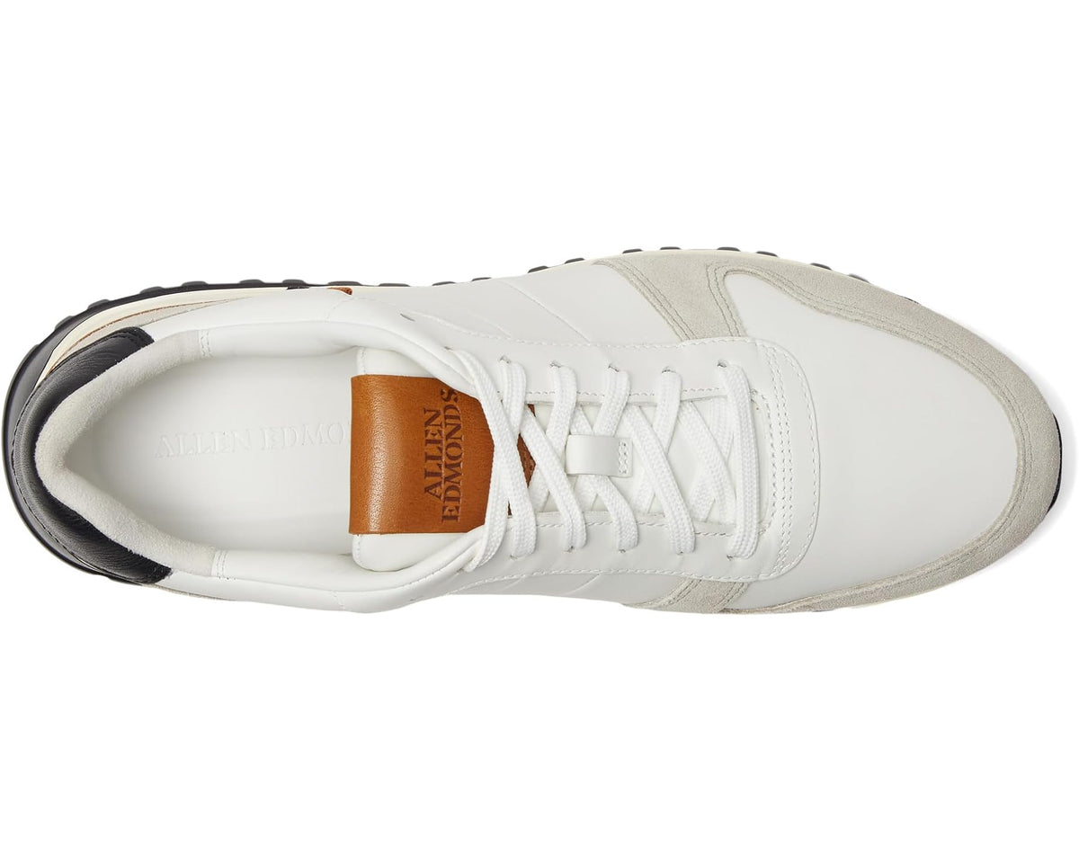 Men's Allen Edmonds Lawson Lace Up Fashion Sneaker White Leather
