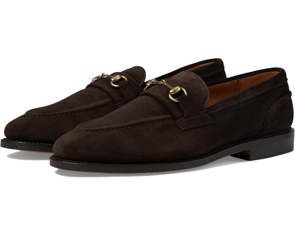Men's Allen Edmonds Randolphbit Penny Loafers Chocolate Suede