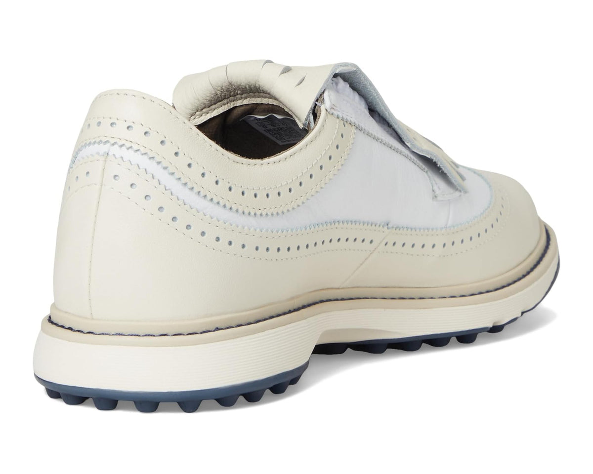 Men's adidas Golf MC87 BOA Spikeless Golf Shoes Off White/Footwear White/Collegiate Navy