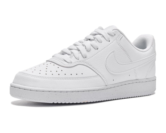 Men's Nike Court Vision Low sneaker in white, low-top lace-up design